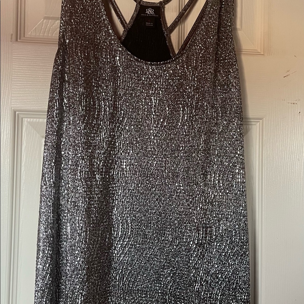 Metallic top, cute back